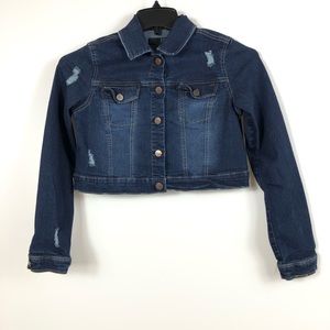 1822 Denim Girl’s Dark Wash Denim Jacket Size S